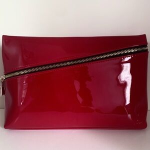 Ysl Red Patent zippy pouch